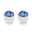 36 Pairs Mix Colour Magnetic Round Crystal Women Clip On Ear Stud Earrings