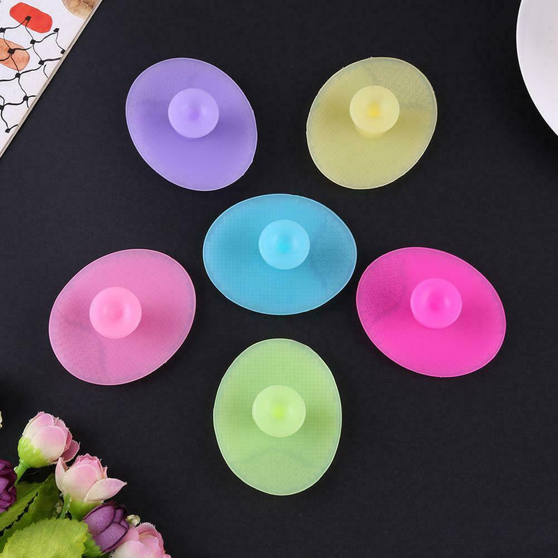 Silicone Cleaning Powder Brush Portable Face Hair Washing Brush Makeup Tool A