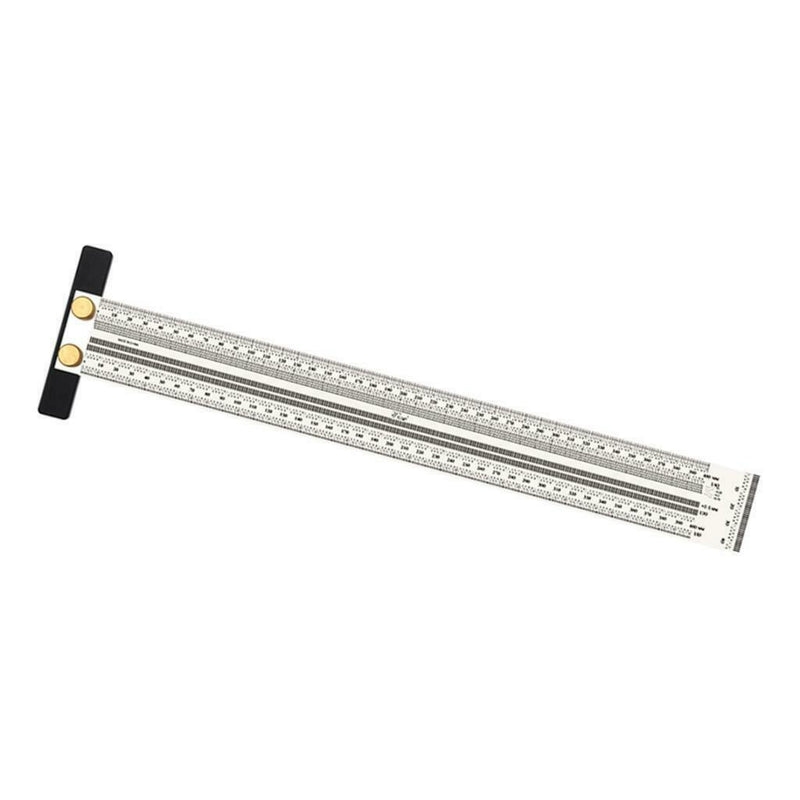 16'' Stainless Woodworking Scribe Marking Gauge Ruler Carpenter DIY Tools 400mm
