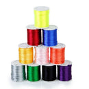 10 Rolls mixed cord in Nylon of colour beads chain of thread for the craft  H1A8