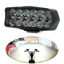 12 LED 18W Universal Motorcycle Spot Light Headlight Headlamp Driving Light