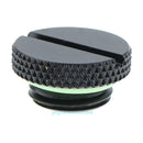 Black G1/4 Thread Low Profile Plug for PC Water Cooling Radiator Reservoir