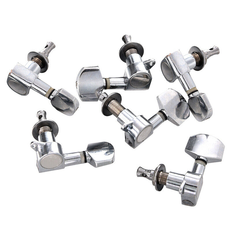 New 6 pcs Chrome Guitar String Tuning Pegs Tuners Machine Heads