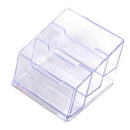 Business Card Box 3 Compartments Business Card Holder Business Card Dispens