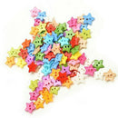 100 Pcs/lot Plastic Buttons Sewing DIY Craft decals for Children Star Q9W9