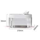 USB Humidifier Dual Spray Aroma Diffuser LED Light for Home Office (White) A