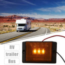 LED 12V Car Bus Truck Lorry Side Marker Light Indicator Lamp Amber Lens