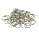 100pcs 18mm Steel Keyring Split Key Rings Steel Hoop Ring Loop DIY Findings