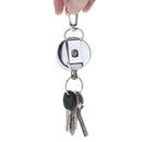 1*Anti-lost Retractable Metal High Elastic Telescopic Wire Rope Keyring Keychain