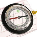 1pc Camping Compass Baseplate Ruler Map Scale Compass Race Hiking Compass BX