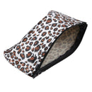 Women Zippered Leopard Print Cosmetic Holder Bag L1D1