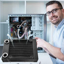 G1/4 80 8 Tubes Aluminum CPU Heat Sink Heat-Exchanger for Computer Chip