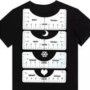 4 Pcs T-Shirt Alignment Tool, Vinyl Guide T-Shirt Calibration Ruler Shirt PVC