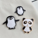 3X Cartoon Animals Enamel Collar Pins Badge Corsage Panda Brooch Jewelry Gift FT