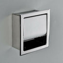 Stainless Steel Toilet Paper Holder Polished Chrome Wall Mounted Concealed