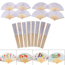 1Pc Kids DIY drawing toys craft blank paper hand fan children painting toysOZ
