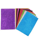 10Pcs random Diy Card A4 Sheets Fixed Glitter Single Sided Craft Glitter Pape Kw