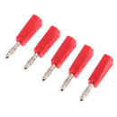 Banana Plug 4mm Audio Speaker Wire Cable Connector (Pack 5) Red