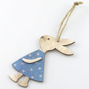Nordic Wooden Easter Rabbit Pendant Festival Party Hanging Ornament Decor A
