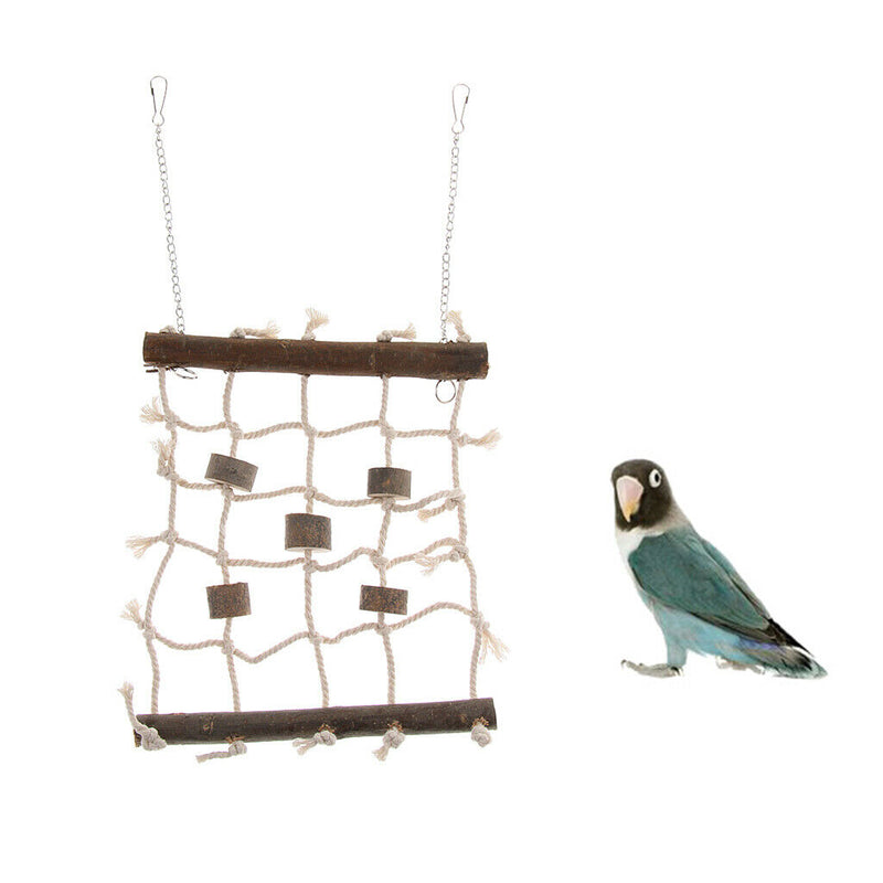 Bird Parrot Cockatoo Rope Net Swing Ladder Chew