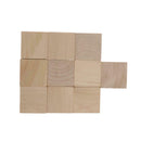 10pcs Blank Wooden Cubes Unfinished Wood Blocks for Art Crafts and Carving
