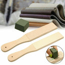 Dual Sided Compounds Leather Kits Blade Strop Razor Sharpener Polishing Set Tool