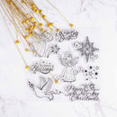 Fairy Dove Stars Silicone Clear Rubber Stamps Seal Scrapbooking Album Card Diary