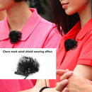 Lapel Lavalier Microphones Furry Windscreen Mic Fur Windshield Wind Muff A