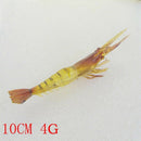10Pcs Shrimp Soft Lures 10cm 4g Smell Simulation Jig Fishing Lures Isca Art C4L4