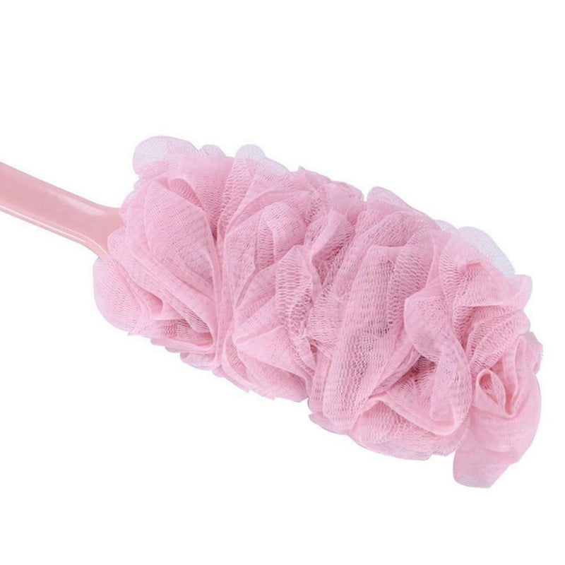 New.Shower Scrubber Loofah Sponge Bath Body Back Brush with Long
