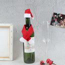 Christmas Santa Wine Bottle Scarf+ Hat Cover Bag Dinner Party Table Decor- OZ