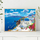 5D DIY Full Drill Diamond Painting Seaside Castle Cross Stitch Embroidery