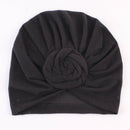 Mother and Baby Flower Turban Hat Mom and baby Top Hat set Toddler Black