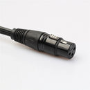 2 Pack of 3 Pin XLR Splitter Cable, Female to 2 Male XLR Y Cable - 1Ft
