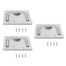 3pcs Boat Hatch Cabinet Drawer Lift / Pull Handle 316 Marine Stainless Steel