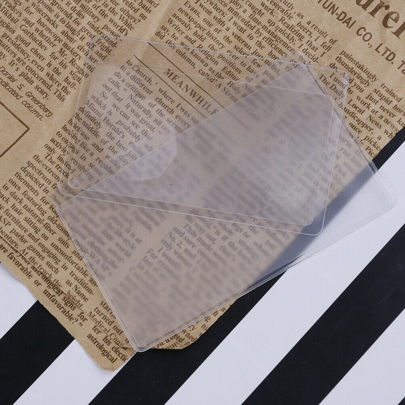 Credit Card Magnifier Pocket Credit Card Fresnel Transparent Magnifying Gl SE