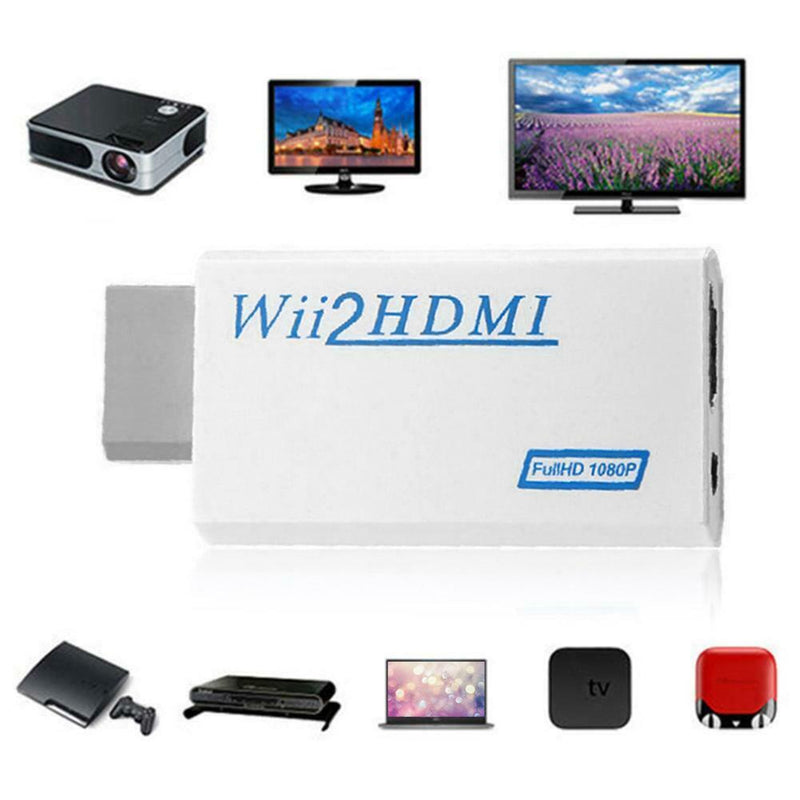 Wii to HDMI 720P 1080P 3.5mm Audio Wii2HDMI Converter Adapter for Full HDTV