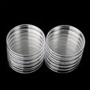 Clear Plastic Petri Dishes with Lids, Sterile, 90mL