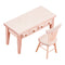 1/12 Miniatures Unpainted Table And Chair Set Furniture Room DIY Ornaments