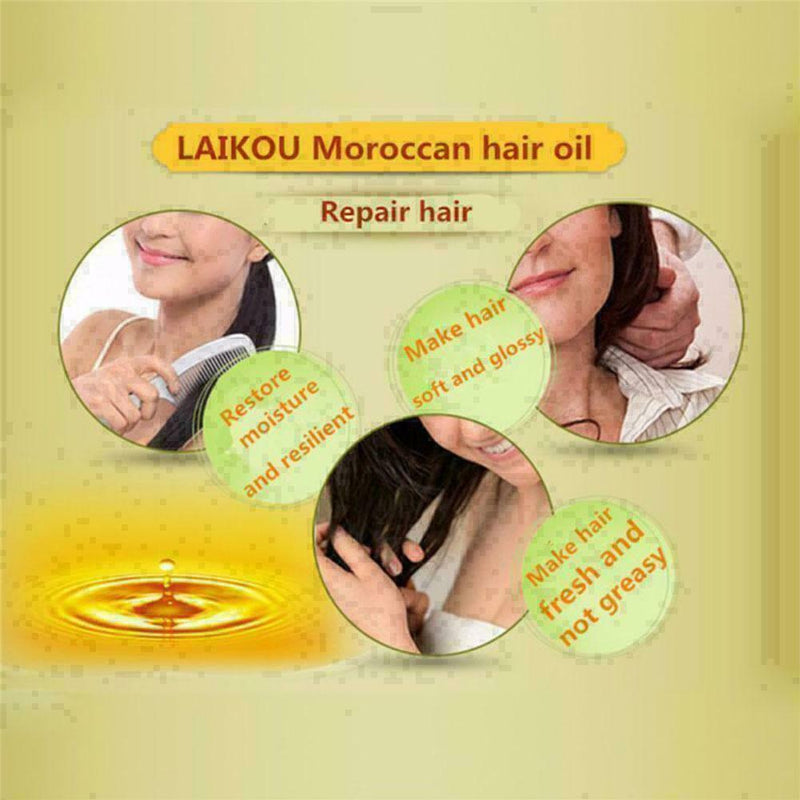 60ml Argan Oil Moisturizing Nourish Scalp Smooth Dry Repair Treatment Hai B S3V2
