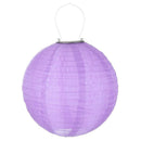 Waterproof LED Solar Cloth Chinese Lantern Festival Hanging Lamp (Purple)