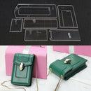 6pcs/Set DIY Clear Acrylic Leather Shoulder Bag Handbag Stencil Templates