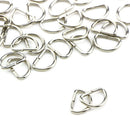 10Pcs Metal D Ring D-rings Purse Buckles For Clothes Bag Case Strap Web B -Q