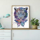 5D DIY Special Shaped Diamond Painting Tiger Butterfly Embroidery Craft Kit