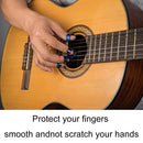 Guitar String Stainless Steel/Glass Finger Slider Picks Cloth Kit Multi Option