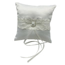 Wedding Ceremony Lace Flower Bowknot Ring Bearer Pillow Cushion