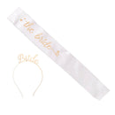 Wedding Accessories - Bride Hairband Headdress Headpiece+the bride Sash