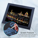 DIY Florence Italy Art Doodle Scratch Painting Educational Drawing Toys