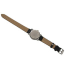 Fashion Round ray Leather belt Quartz watch Black (Women)