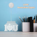 Romantic Love Shape LED Lamp Cozy Hanging Wall Lights Window Home Supplies